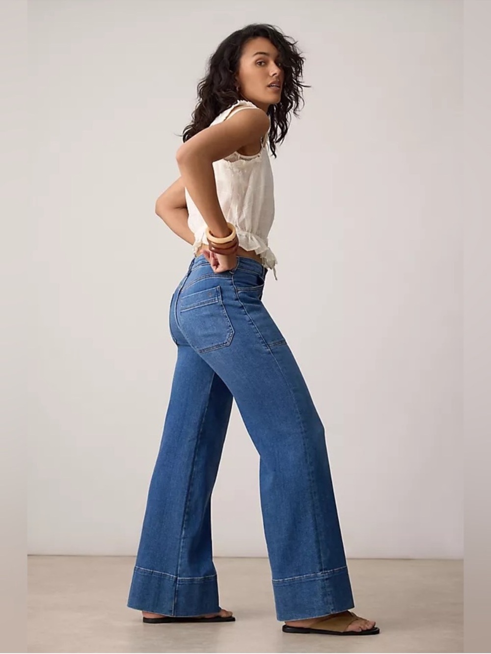 Anthropologie Pilcro Rylan Relaxed High Rise Flare Jeans - Picture 2 of 9